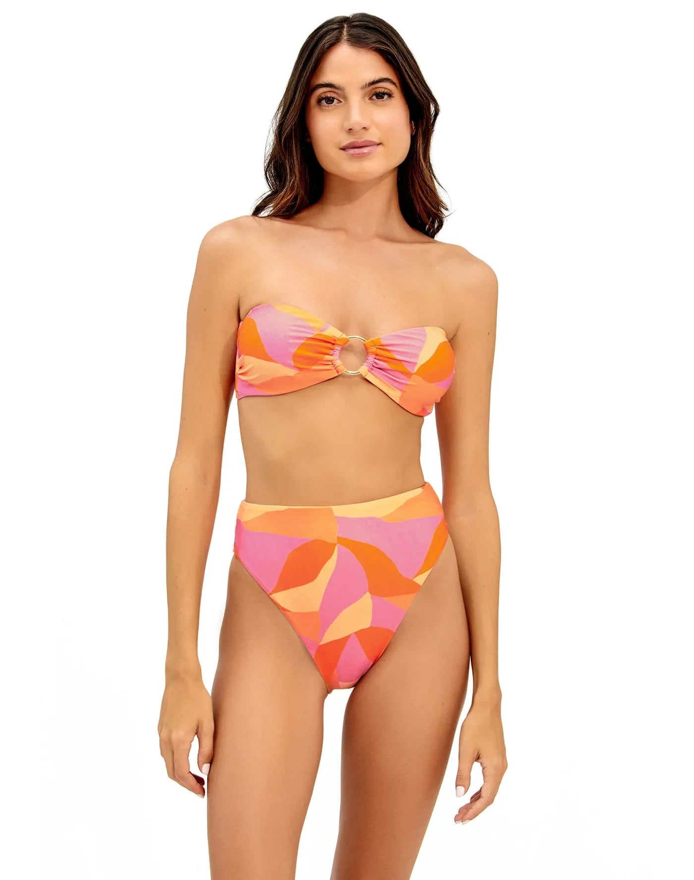 High Cut Color Block Trim Cheeky Coverage Bikini Bottom, Swimsuit, Swimwear,  Bathing Suit, Women's Swimwear, Bottom -  Canada