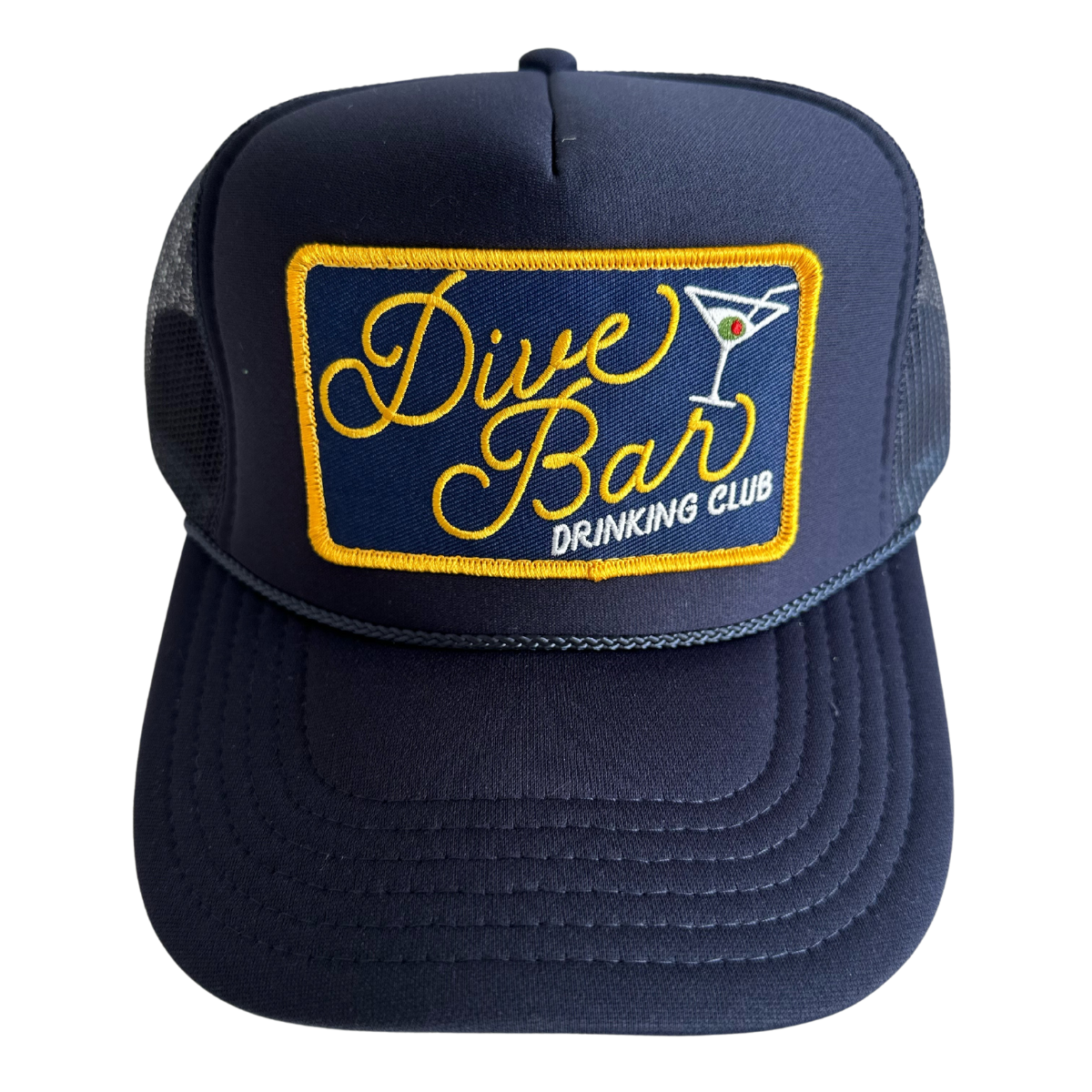 Dive Bar Drinking Club Patch Trucker Hat