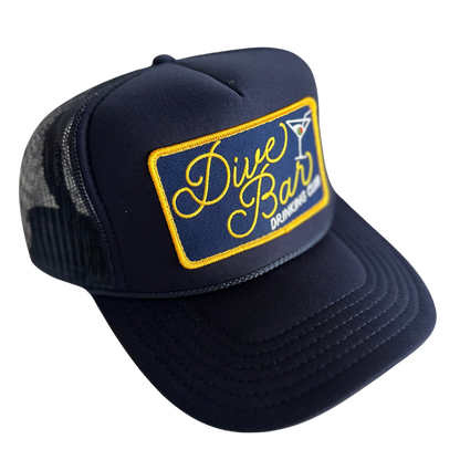 Dive Bar Drinking Club Patch Trucker Hat