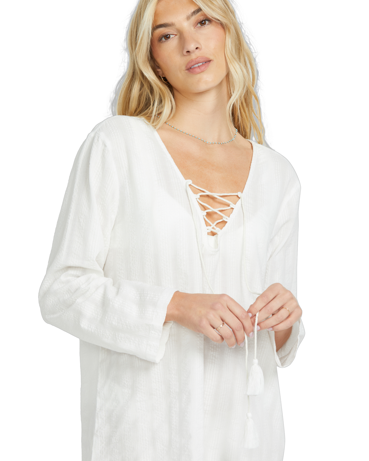 Blue Skies Long Sleeve Cover-Up