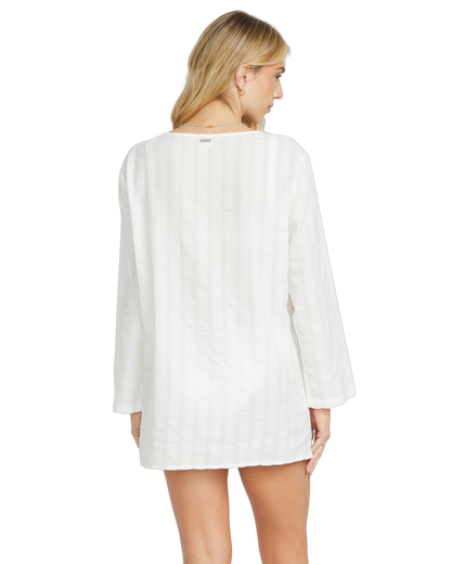 Blue Skies Long Sleeve Cover-Up