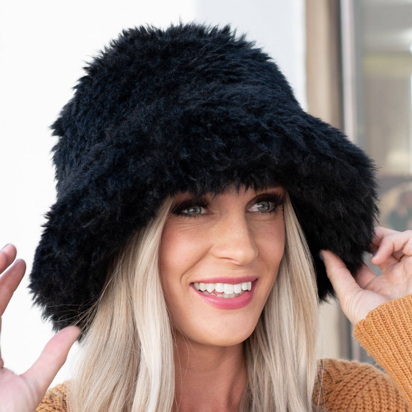 Faux Fur Bucket Hat