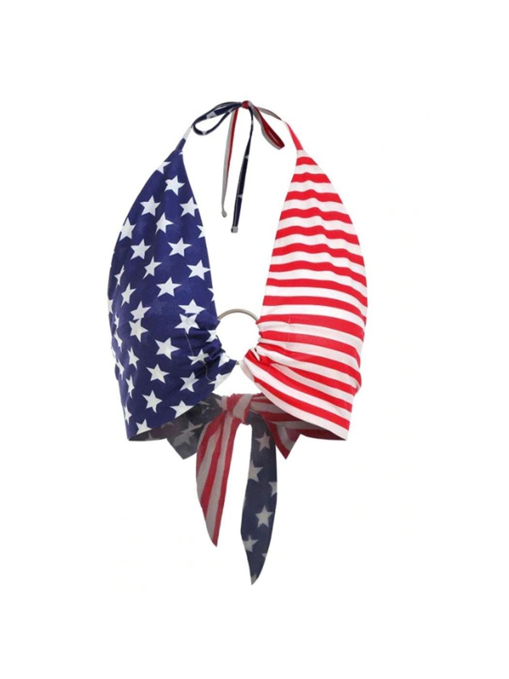 American Flag Halter Top