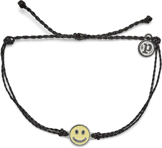 Enamel Happy Face Bracelet