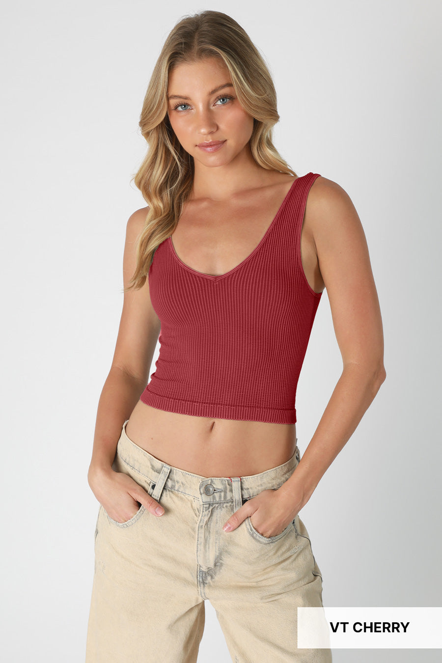 Vintage Reversible Crop Top