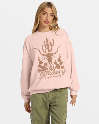 Ride In Oversized Crewneck Sweatshirt