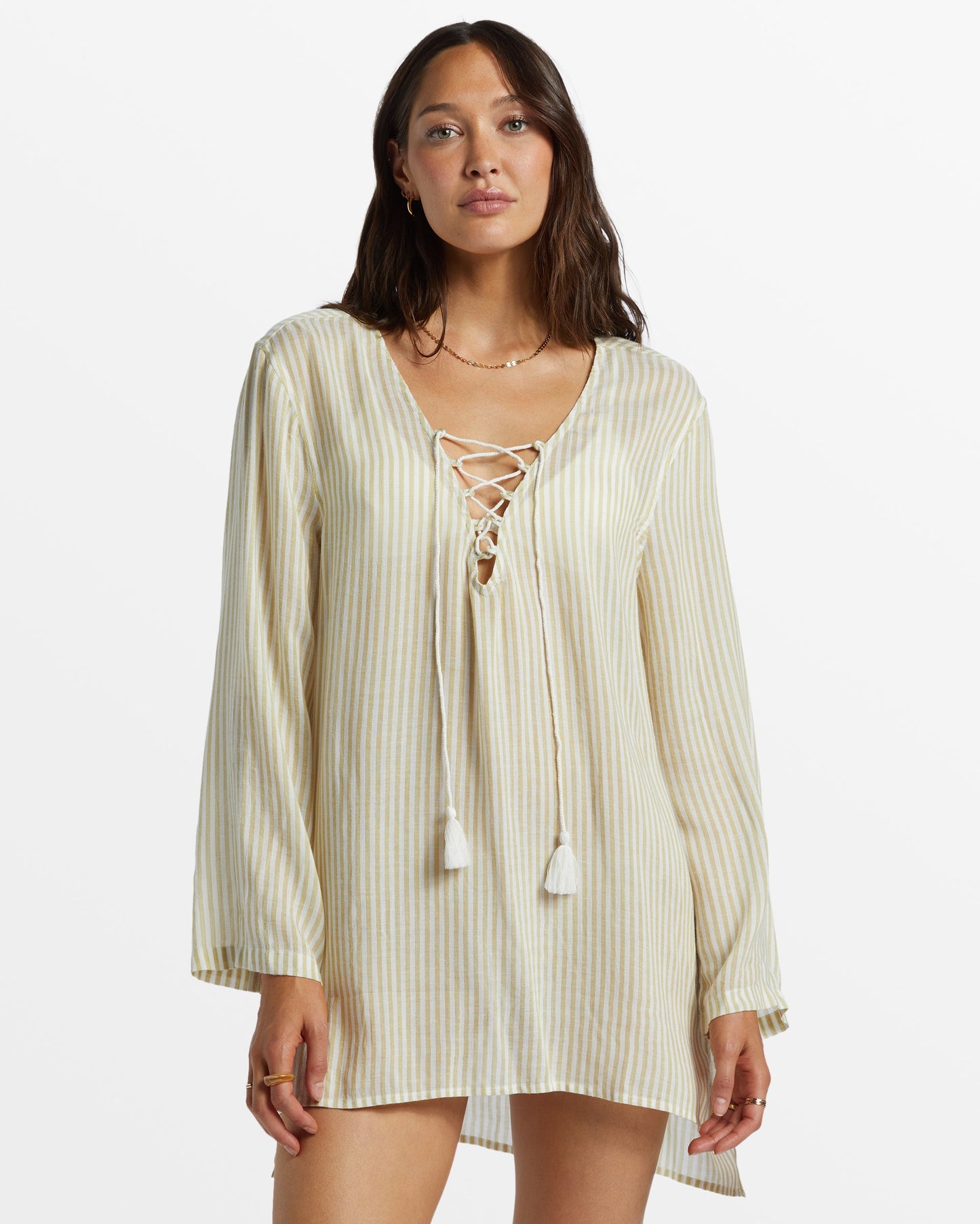 Blue Skies Long Sleeve Cover-Up