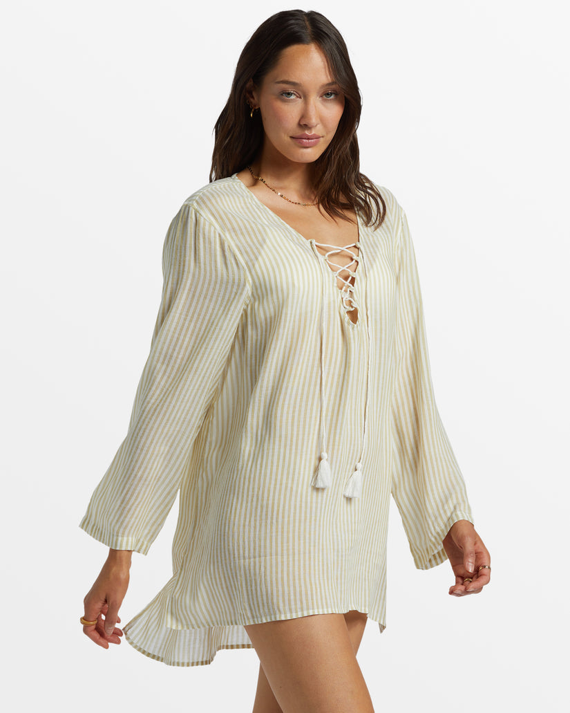 Blue Skies Long Sleeve Cover-Up