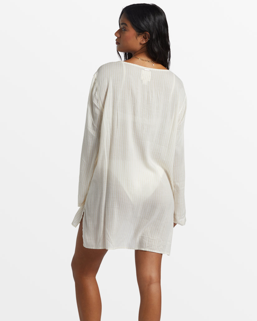 Blue Skies Long Sleeve Cover-Up