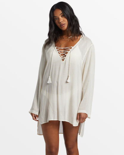 Blue Skies Long Sleeve Cover-Up