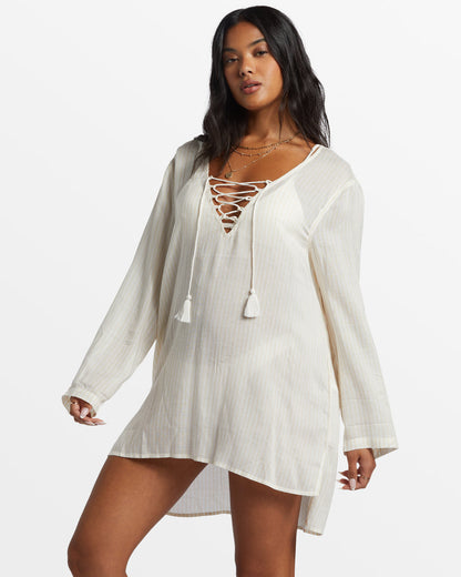 Blue Skies Long Sleeve Cover-Up