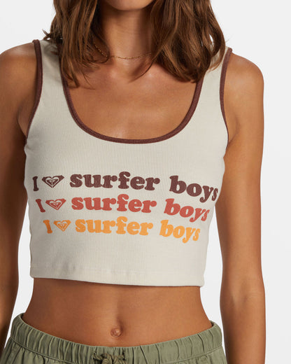 I Heart Surfer Boys Dive In Tank Top