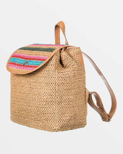 Coco Pearl Straw Backpack