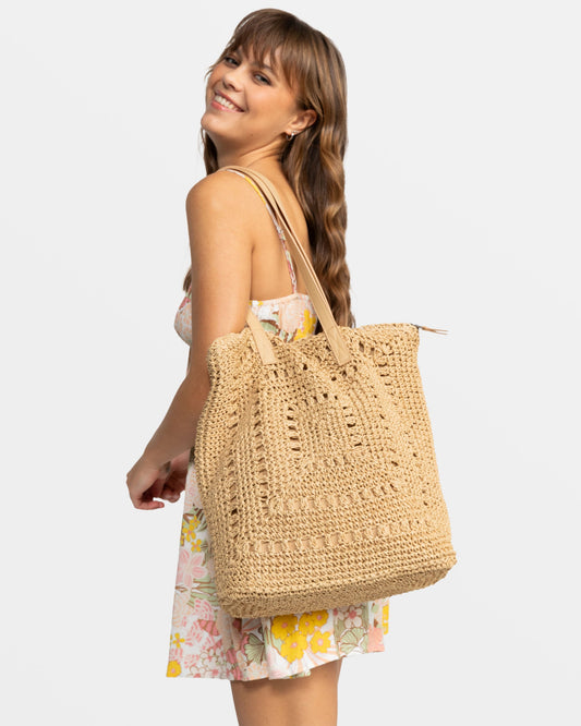 Coco Cool Straw Tote Bag