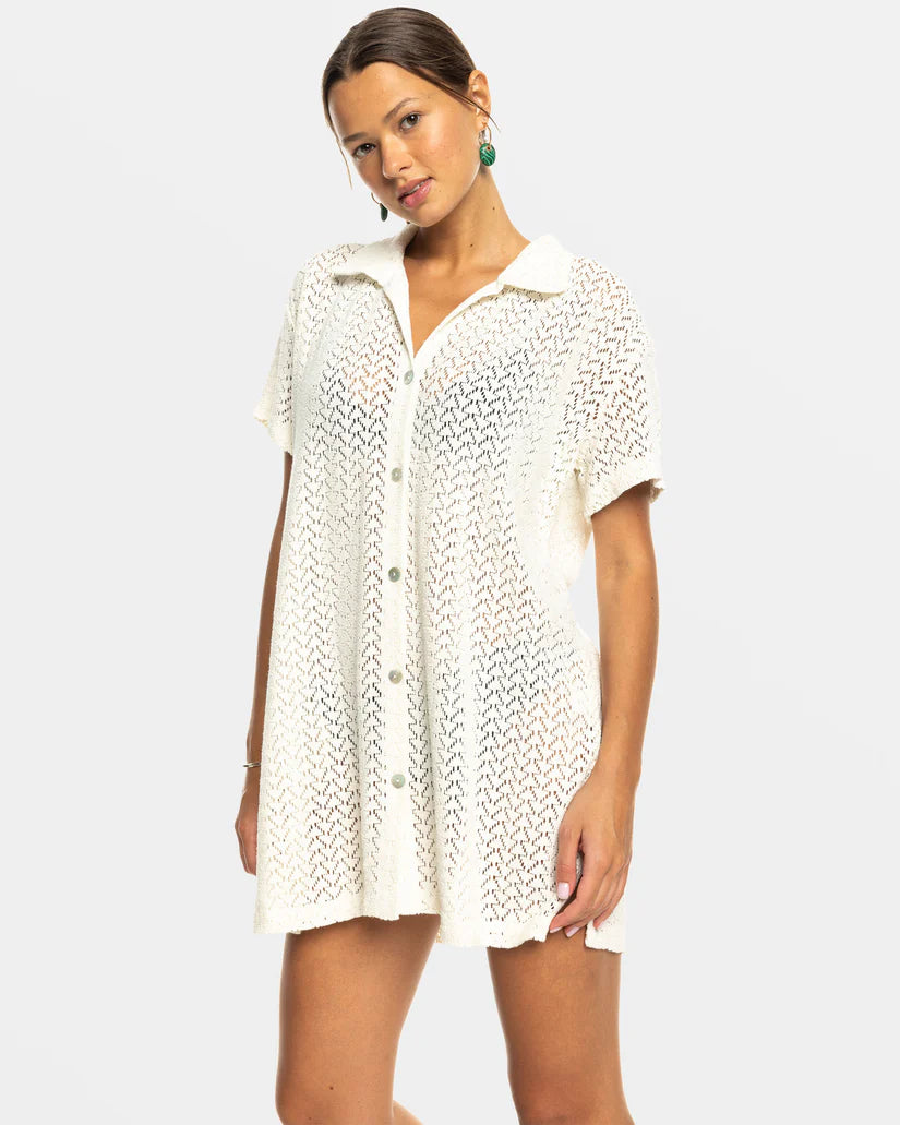 Dalia Beach Button Up Cover Up