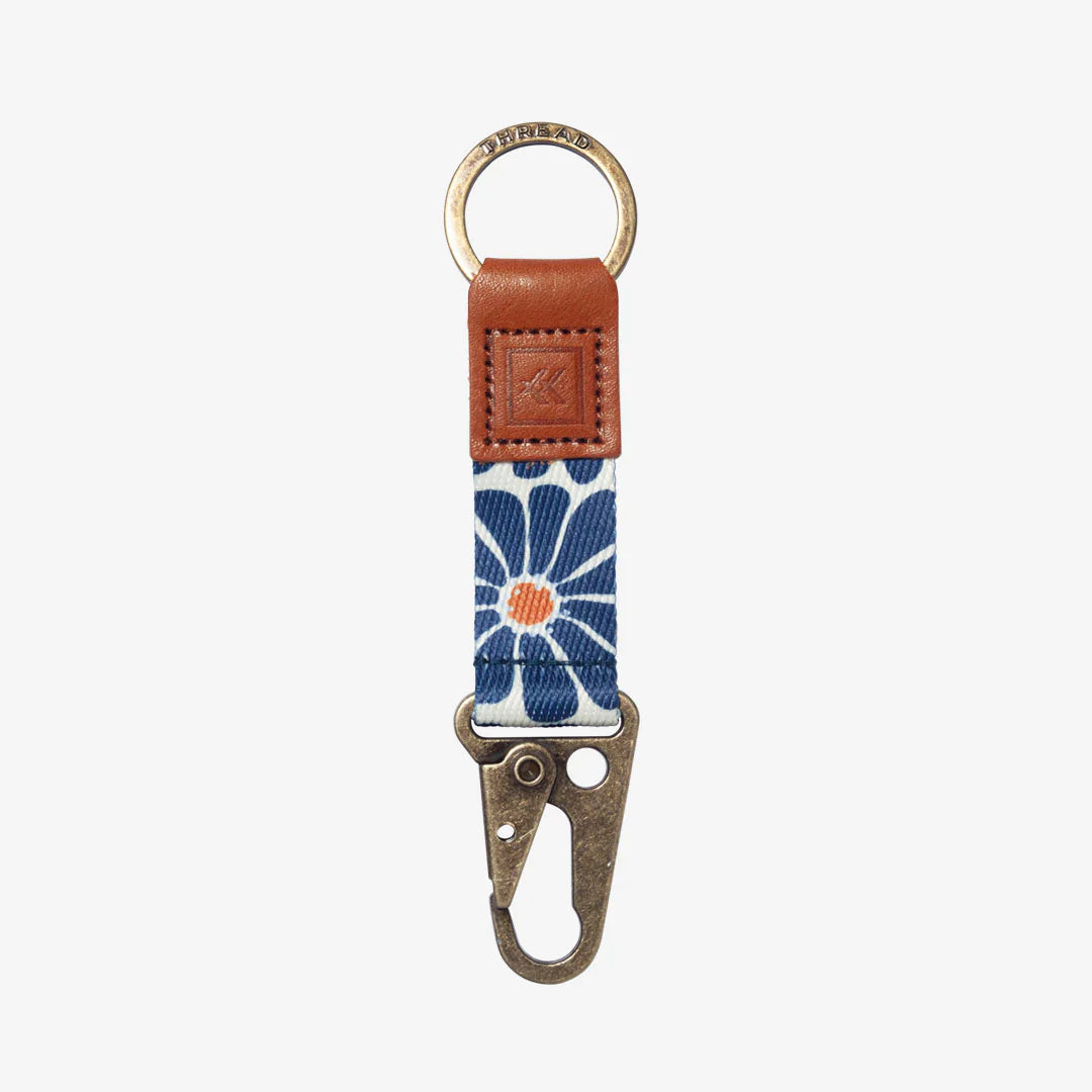 Emmeline Navy Keychain Clip