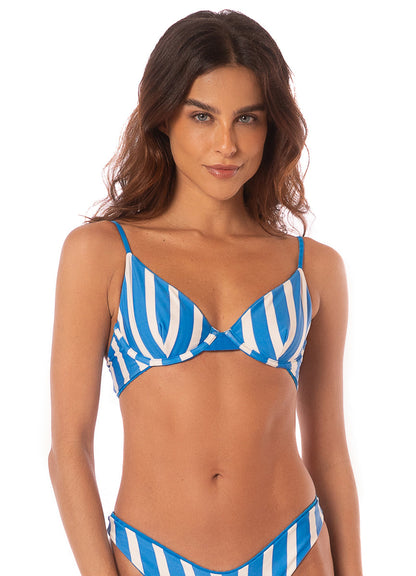 Ocean Blue Dainty Underwire Bikini Top