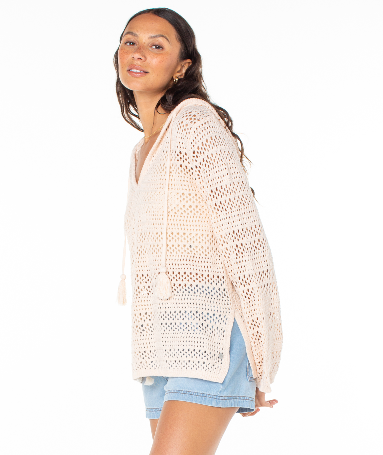 Hippie Love Solid V-Neck Sweater