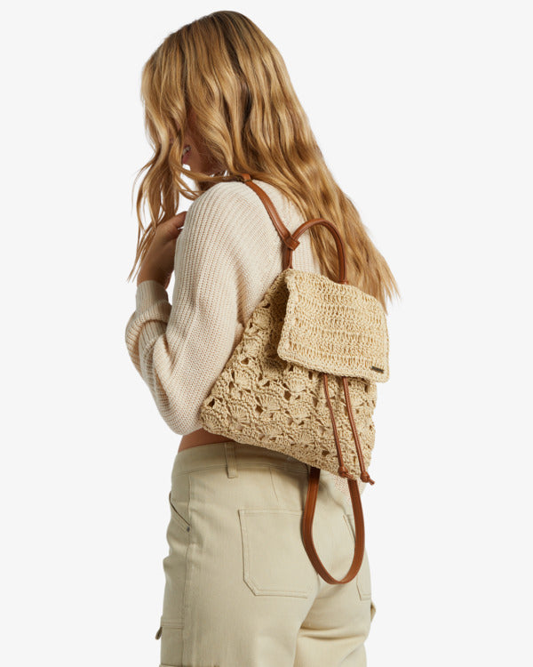 Hideaway Straw Backpack