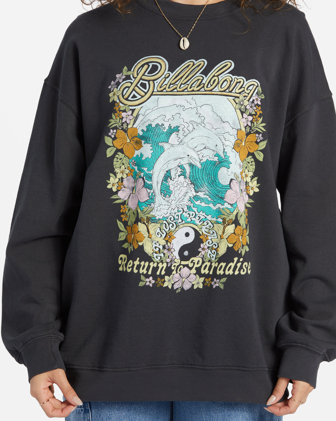 Ride In Oversized Crewneck Sweatshirt