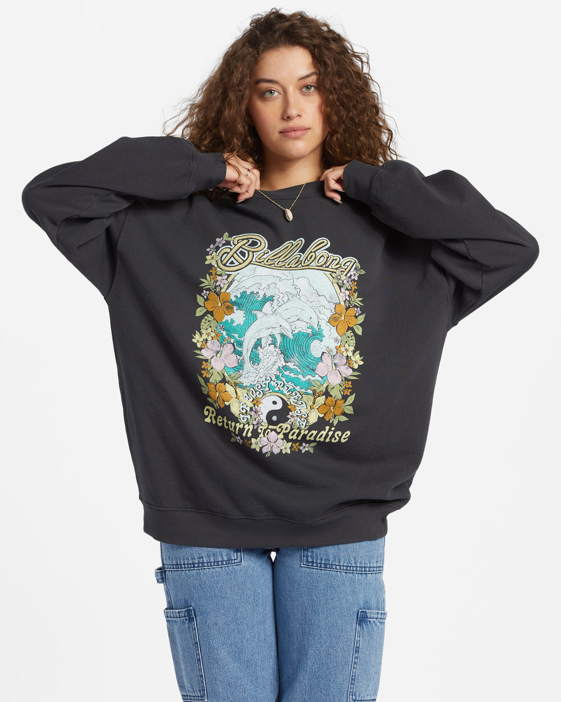 Ride In Oversized Crewneck Sweatshirt