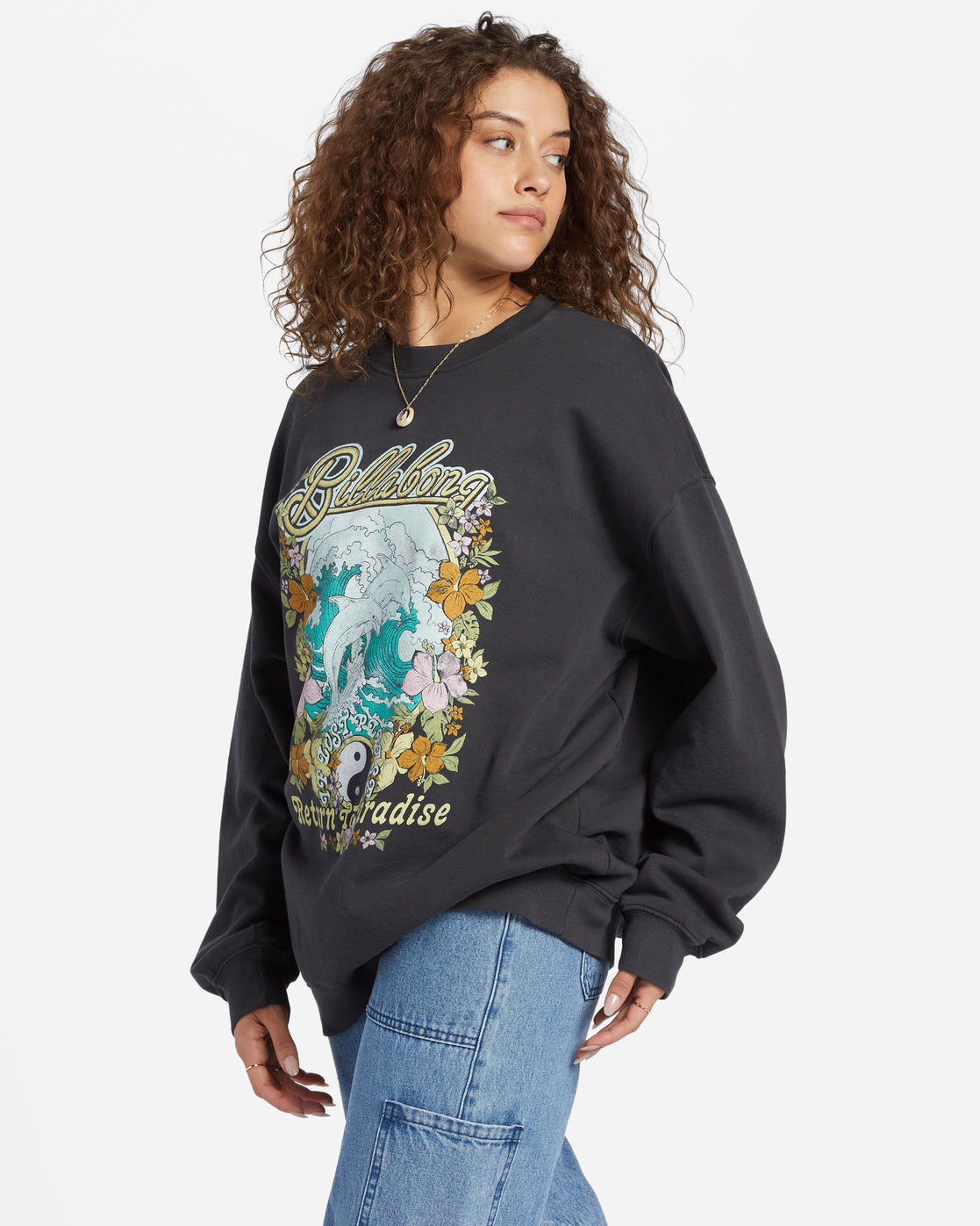 Ride In Oversized Crewneck Sweatshirt