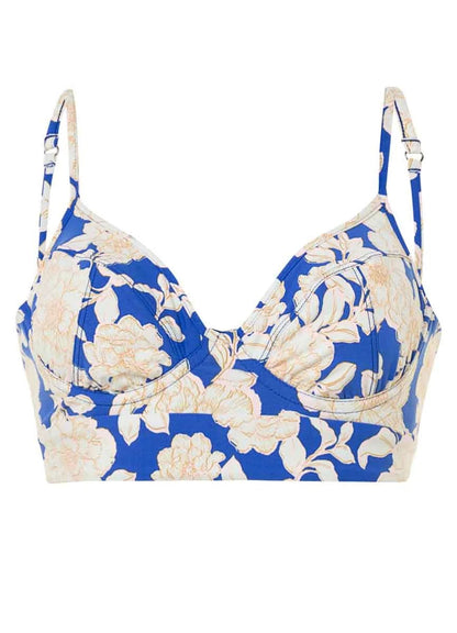 Blue Bouquet Milany Bikini Top