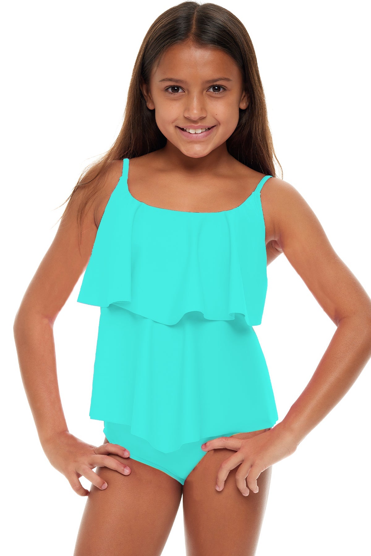 Girls Beach Babe Flounce Tankini