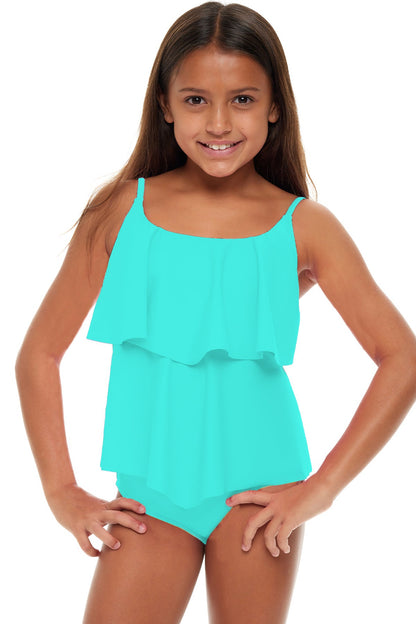 Girls Beach Babe Flounce Tankini