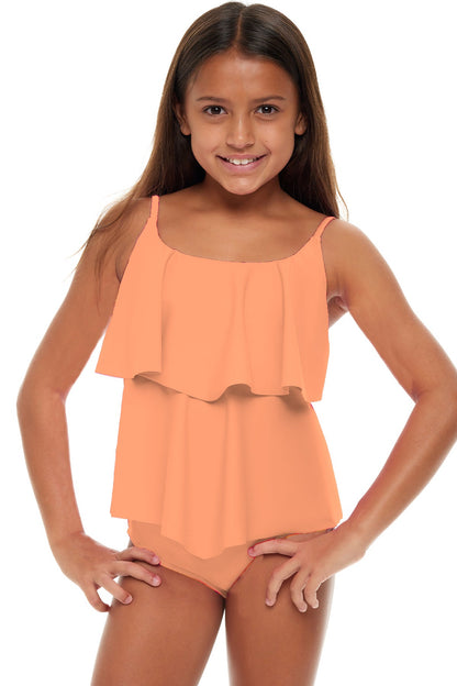 Girls Beach Babe Flounce Tankini