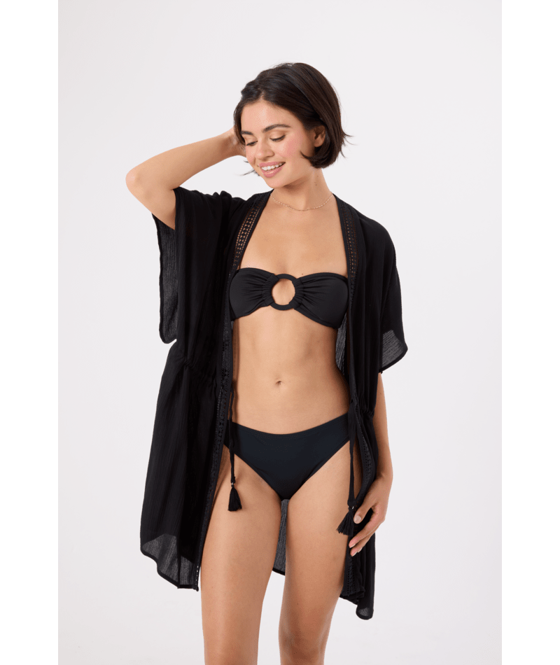 Sun Kissed Lace Trim Kimono