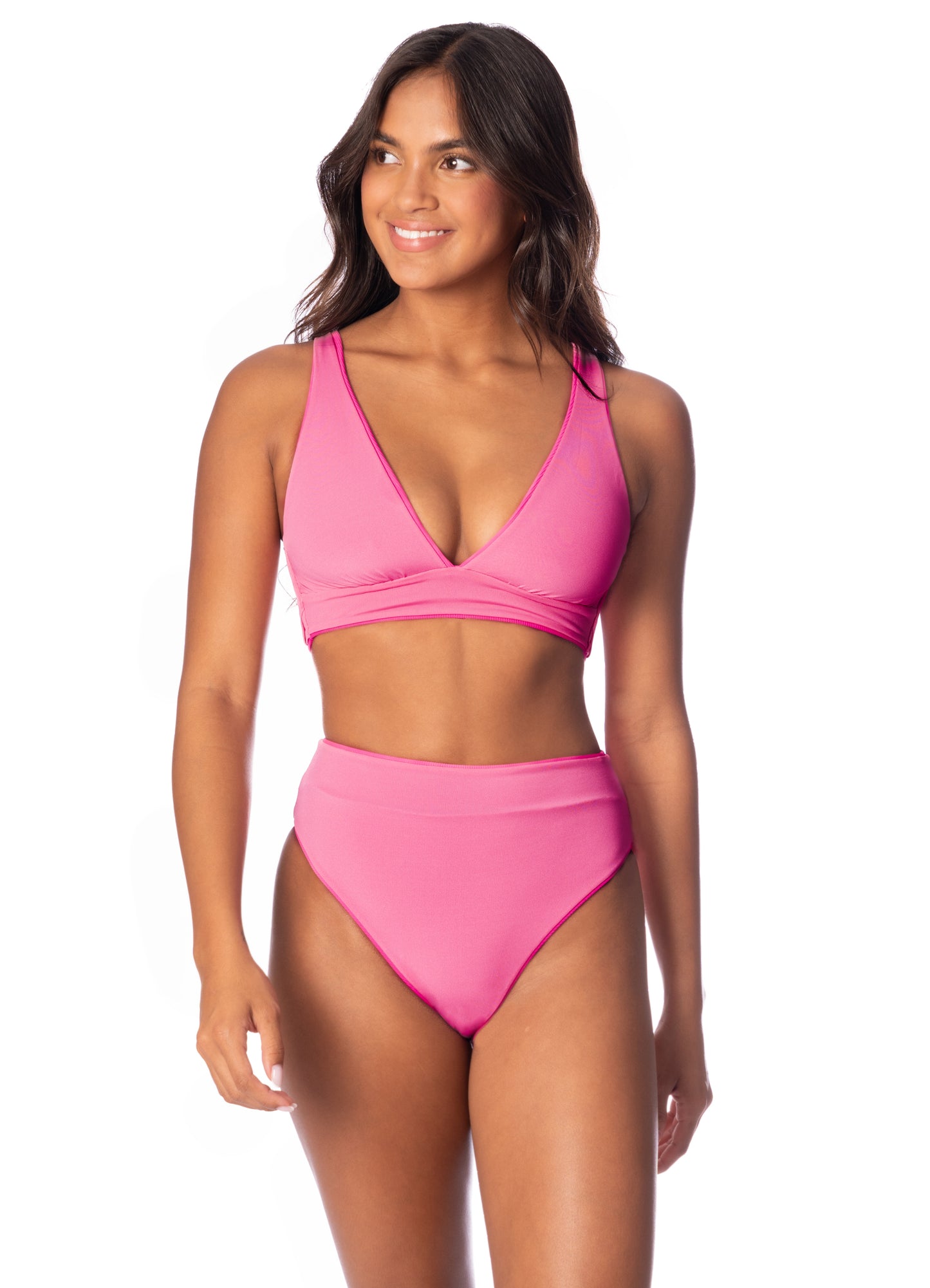 Radiant Pink Allure Bikini Top