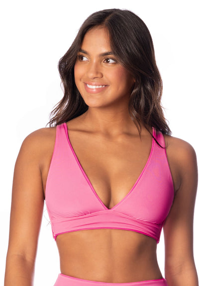 Radiant Pink Allure Bikini Top