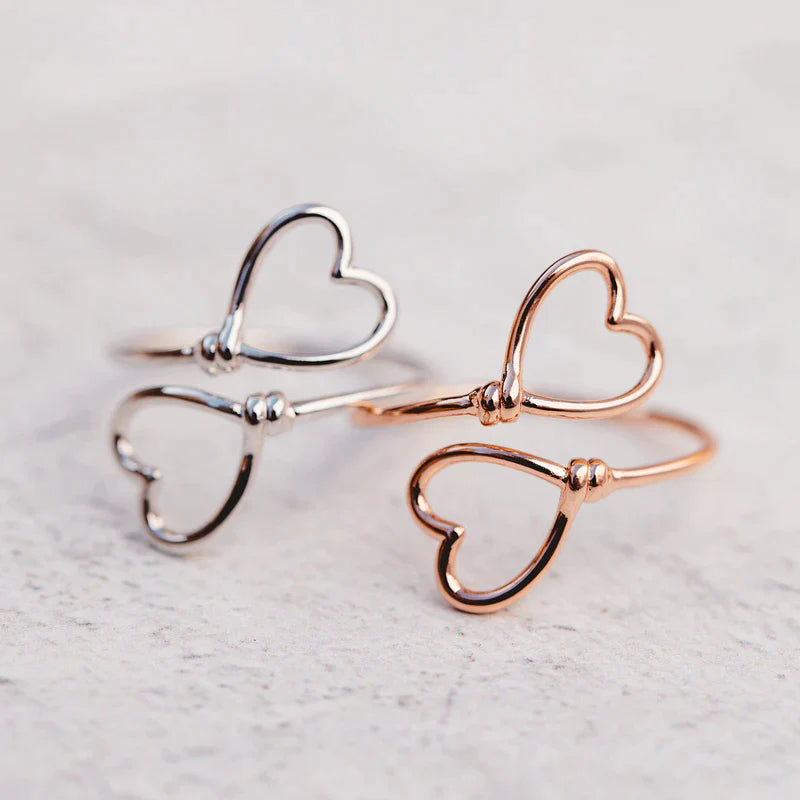 Heart Wire Wrap Ring The Bikini Shoppe