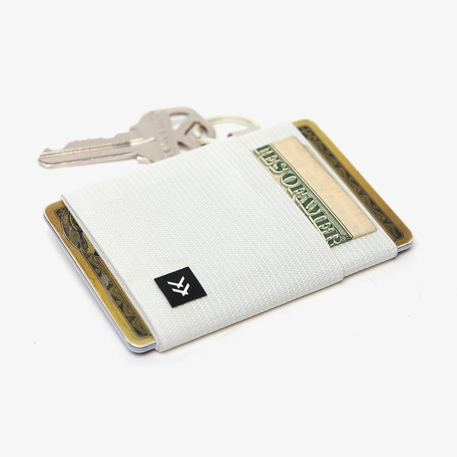 Off White Elastic Wallet The Bikini Shoppe