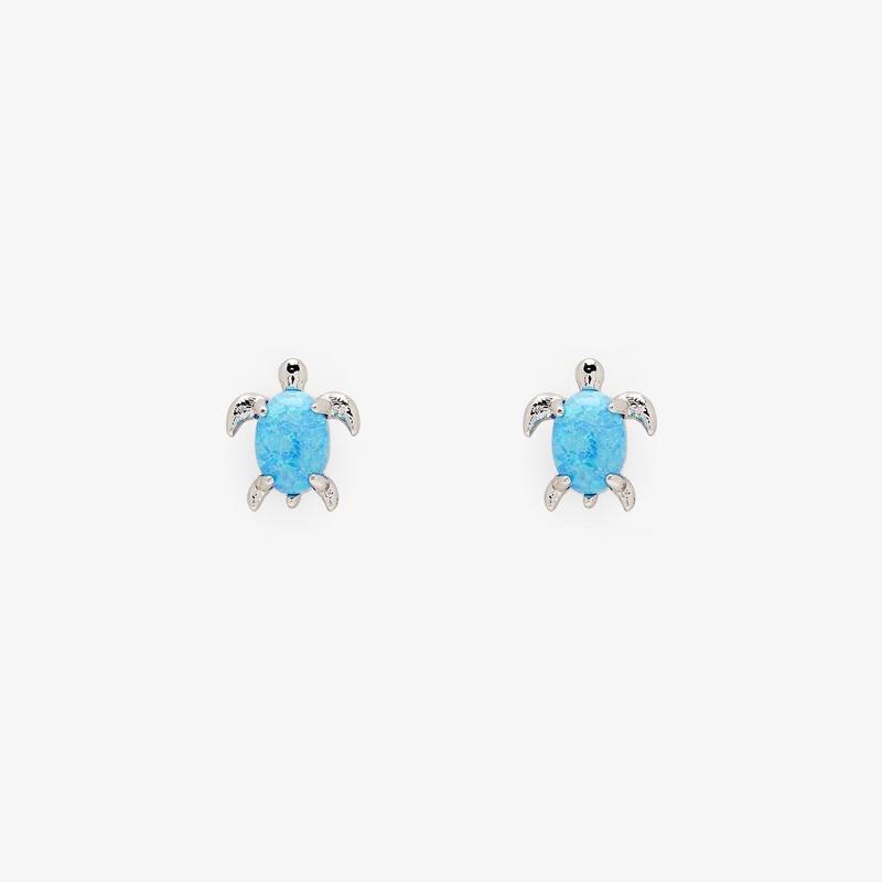 Opal Sea Turtle Earrings The Bikini Shoppe