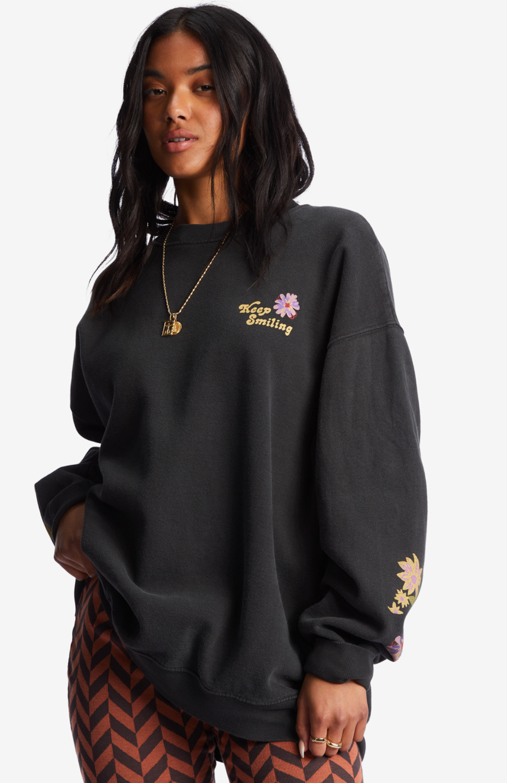 Ride In Oversized Crewneck Sweatshirt The Bikini Shoppe