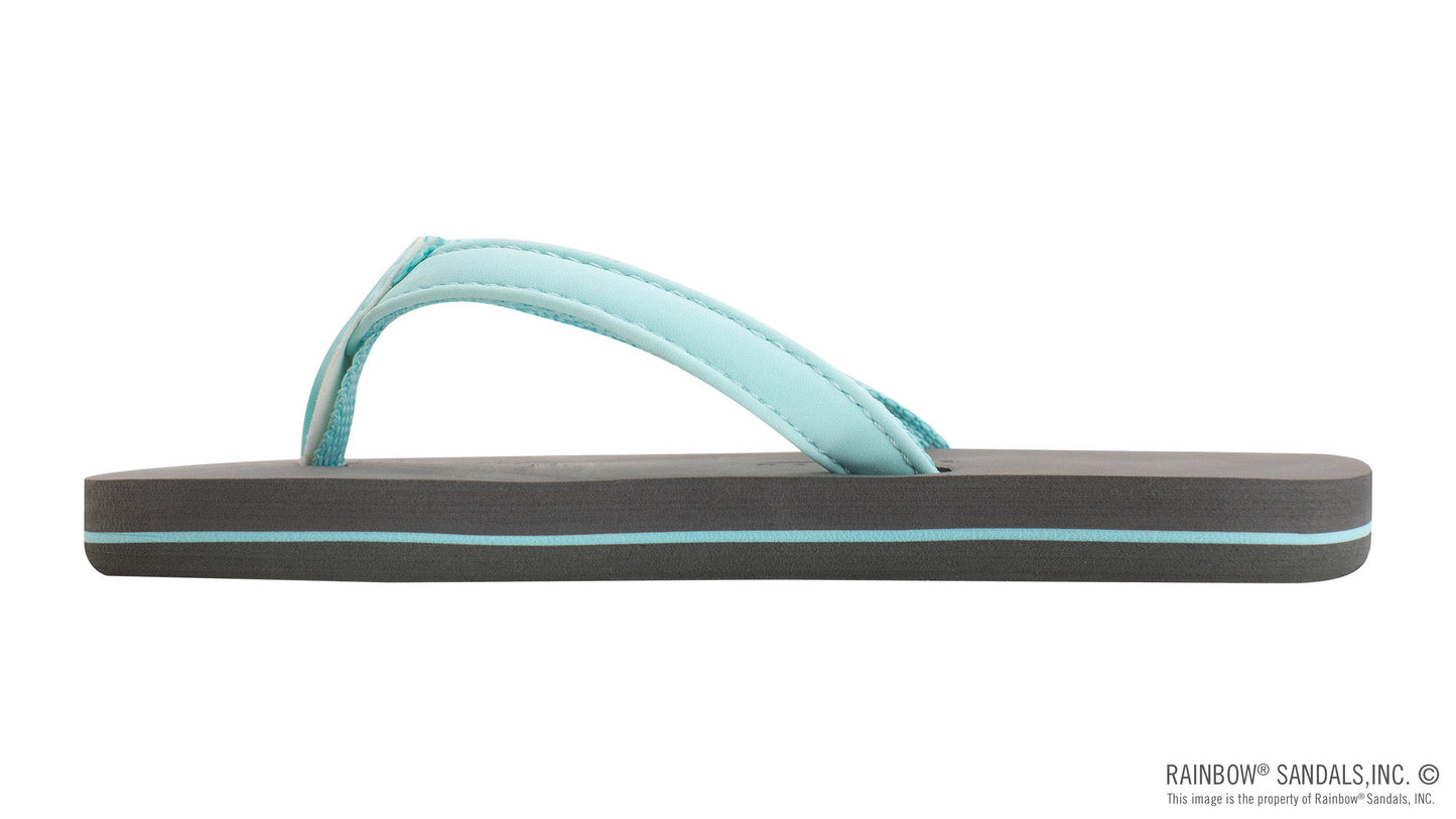 The Grombow - Soft Rubber Top Sole with 1/2" Narrow Strap and Pin Line The Bikini Shoppe