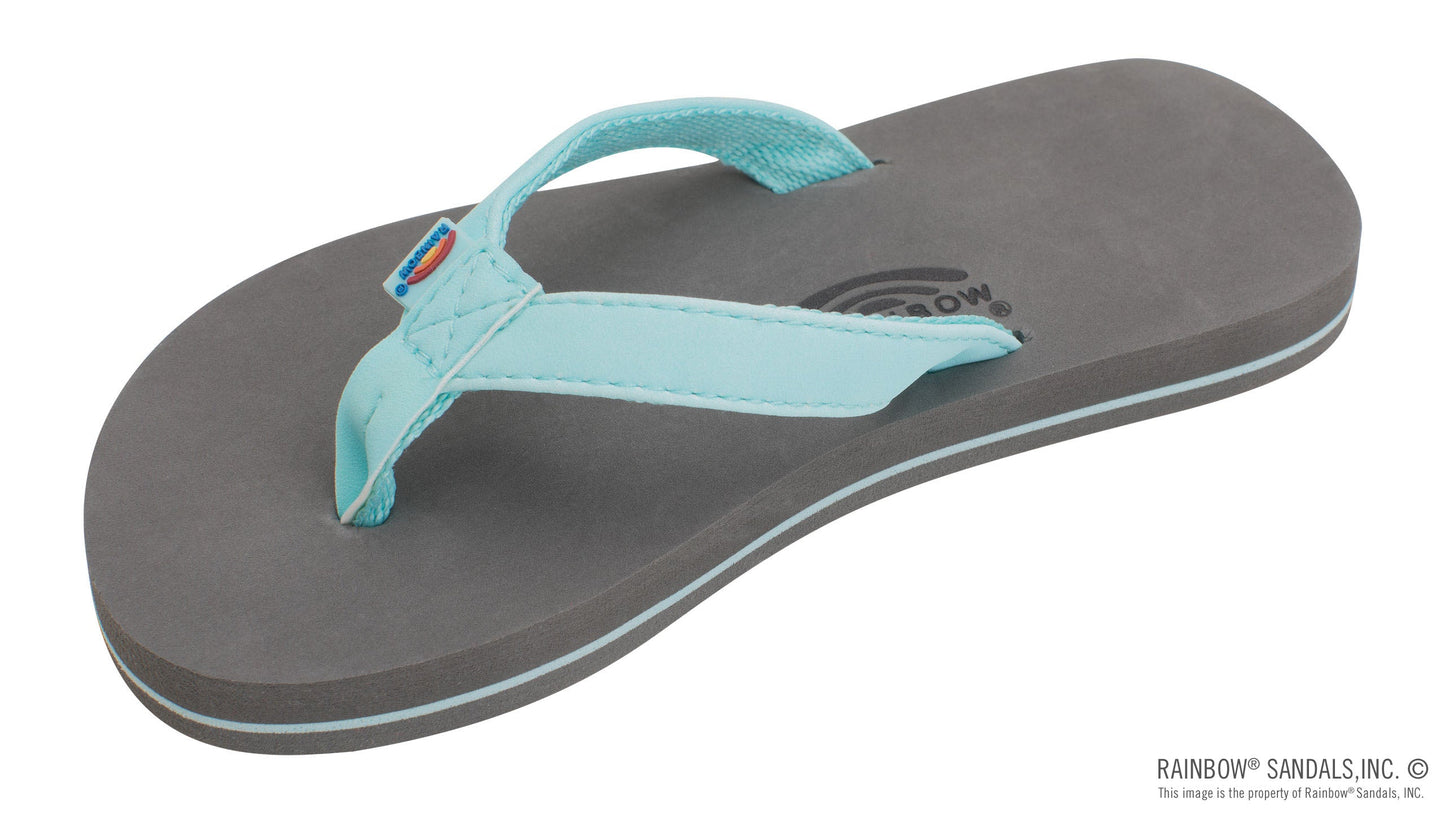 The Grombow - Soft Rubber Top Sole with 1/2" Narrow Strap and Pin Line The Bikini Shoppe