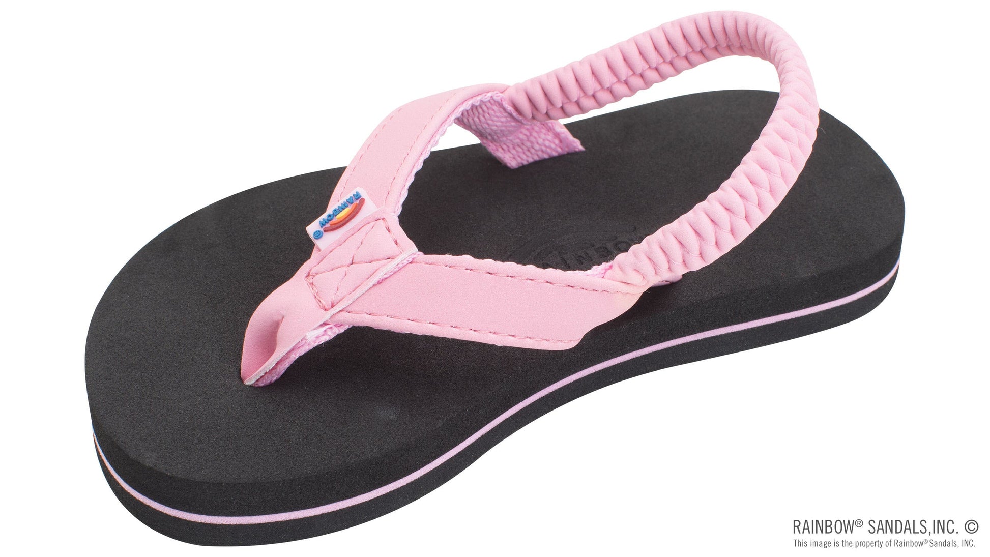 The Grombow - Soft Rubber Top Sole with 1/2" Narrow Strap and Pin Line The Bikini Shoppe