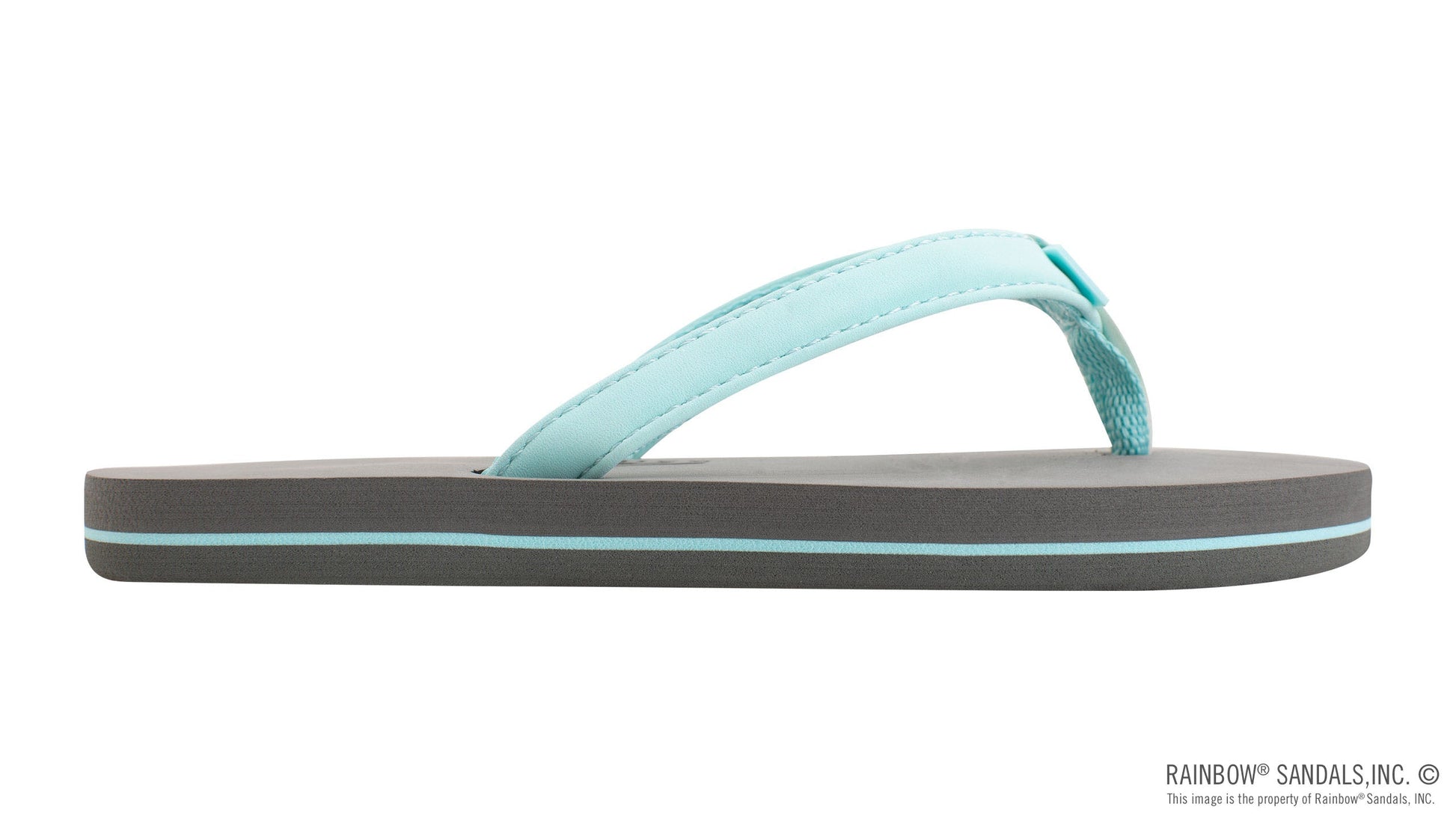 The Grombow - Soft Rubber Top Sole with 1/2" Narrow Strap and Pin Line The Bikini Shoppe